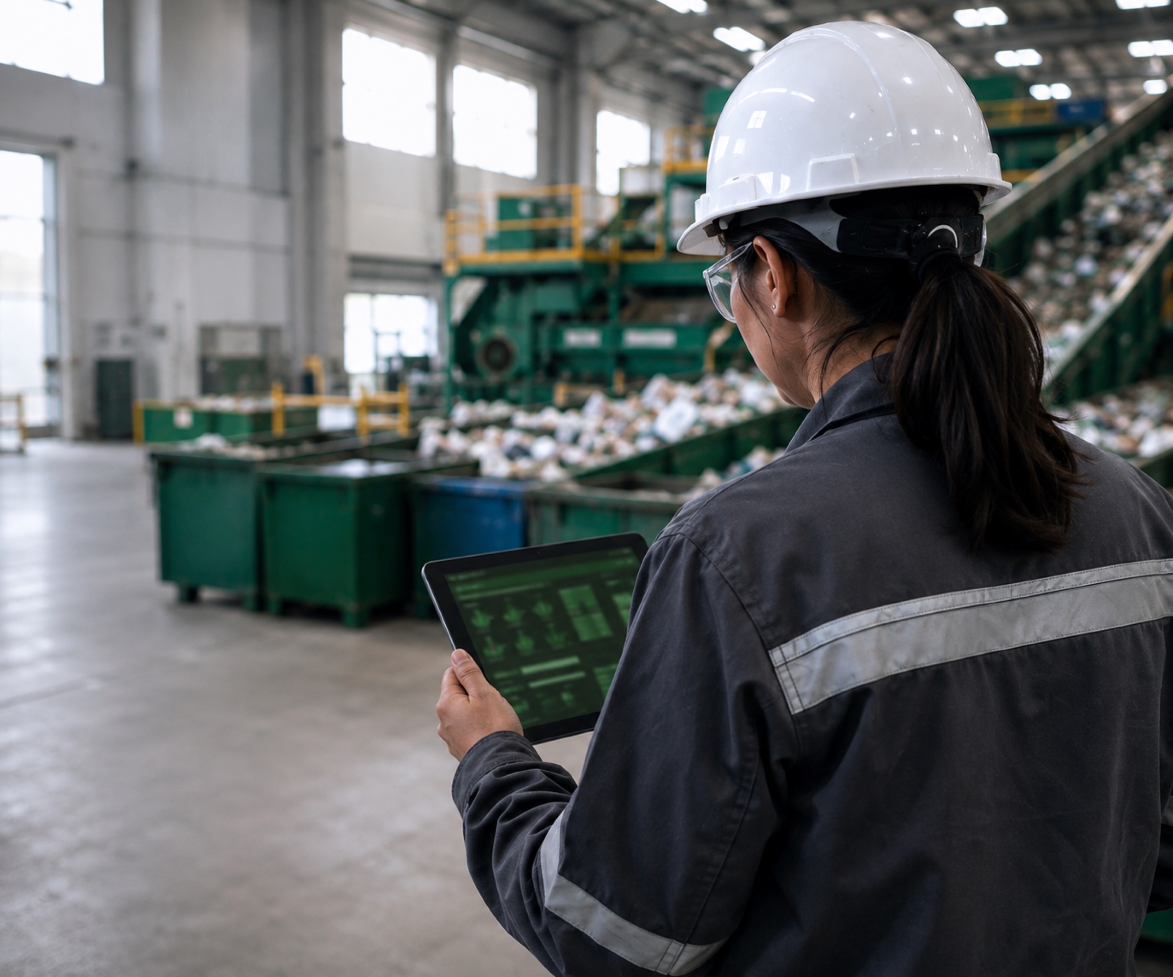 Auditor reviewing operational evidence on a tablet